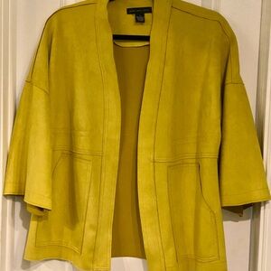Joan Vass Mustard Cape Jacket